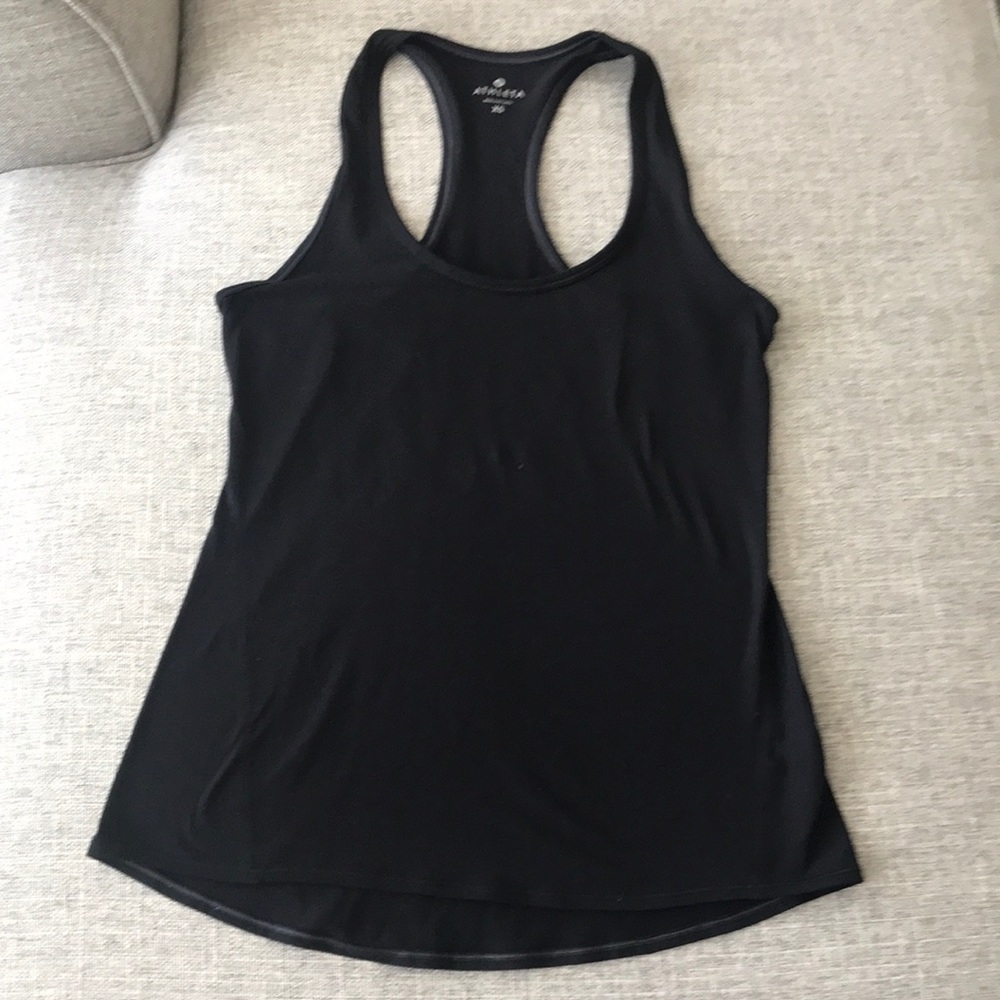 Athleta Black Racerback Workout Tank Top